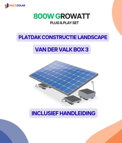 Système de panneaux solaires Growatt Plug &amp; Play – 2 panneaux (micro-onduleur, câblage et panneaux inclus)