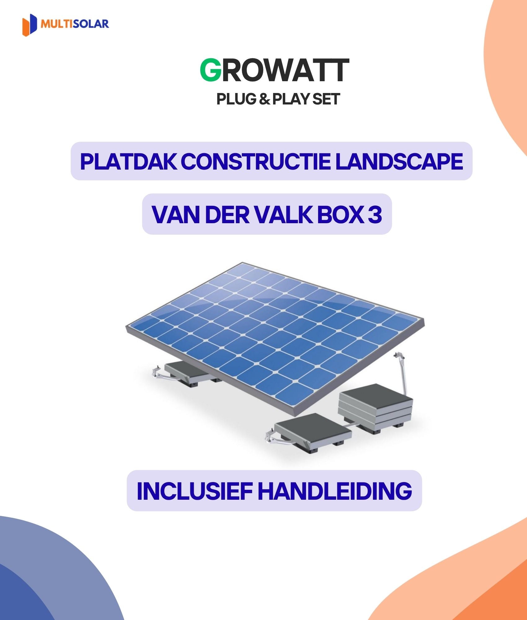 Plug en Play Growatt Zonnepaneel Pakket – 2 Panelen | JA-Solar| ASTRO | (420 of 450 Wp) Glas-Glas | Growatt Micro-Omvormer | Doe-het-Zelf Stopcontact