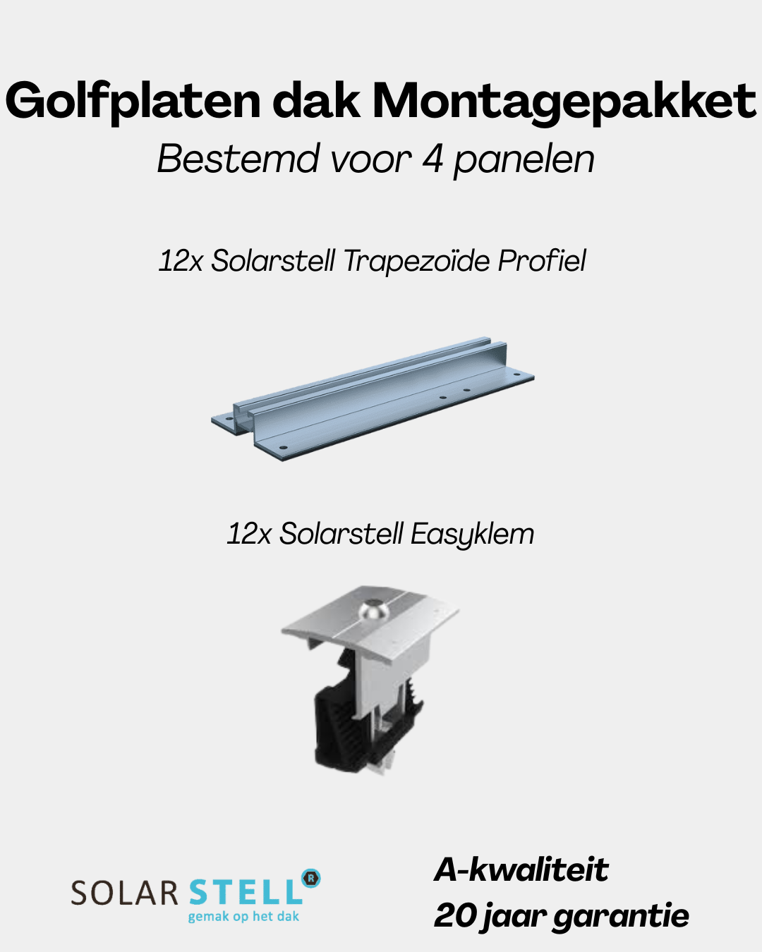 Hoymiles Plug & Play Zonnepaneel Systeem – 4 Panelen (incl. micro-omvormer, bekabeling & onderconstructie