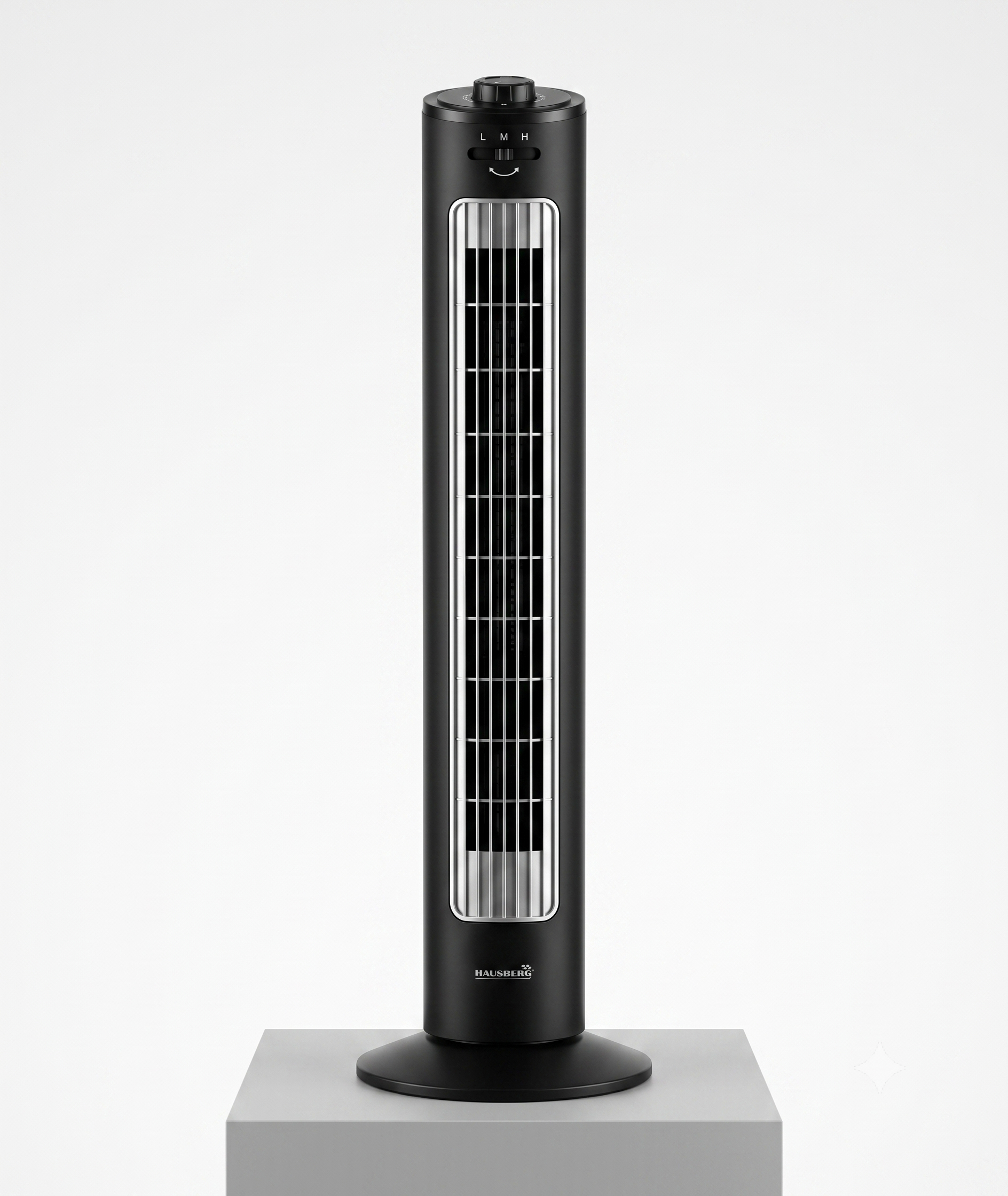 Hausberg HB-5950NG Torenventilator | 81 cm – 3 Snelheden & 3 Modi | Oscillatie | Zwart