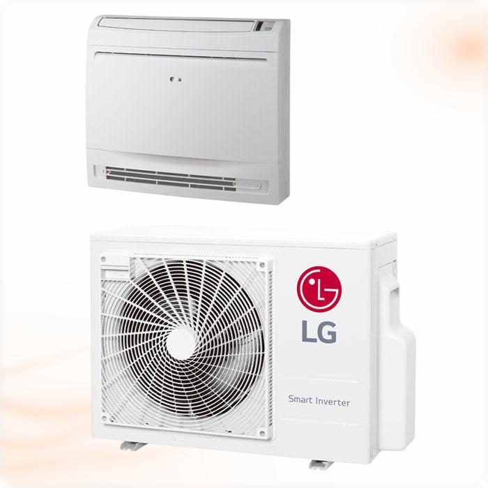 LG UQ18F vloermodel airco set, binnenunit en buitenunit samen