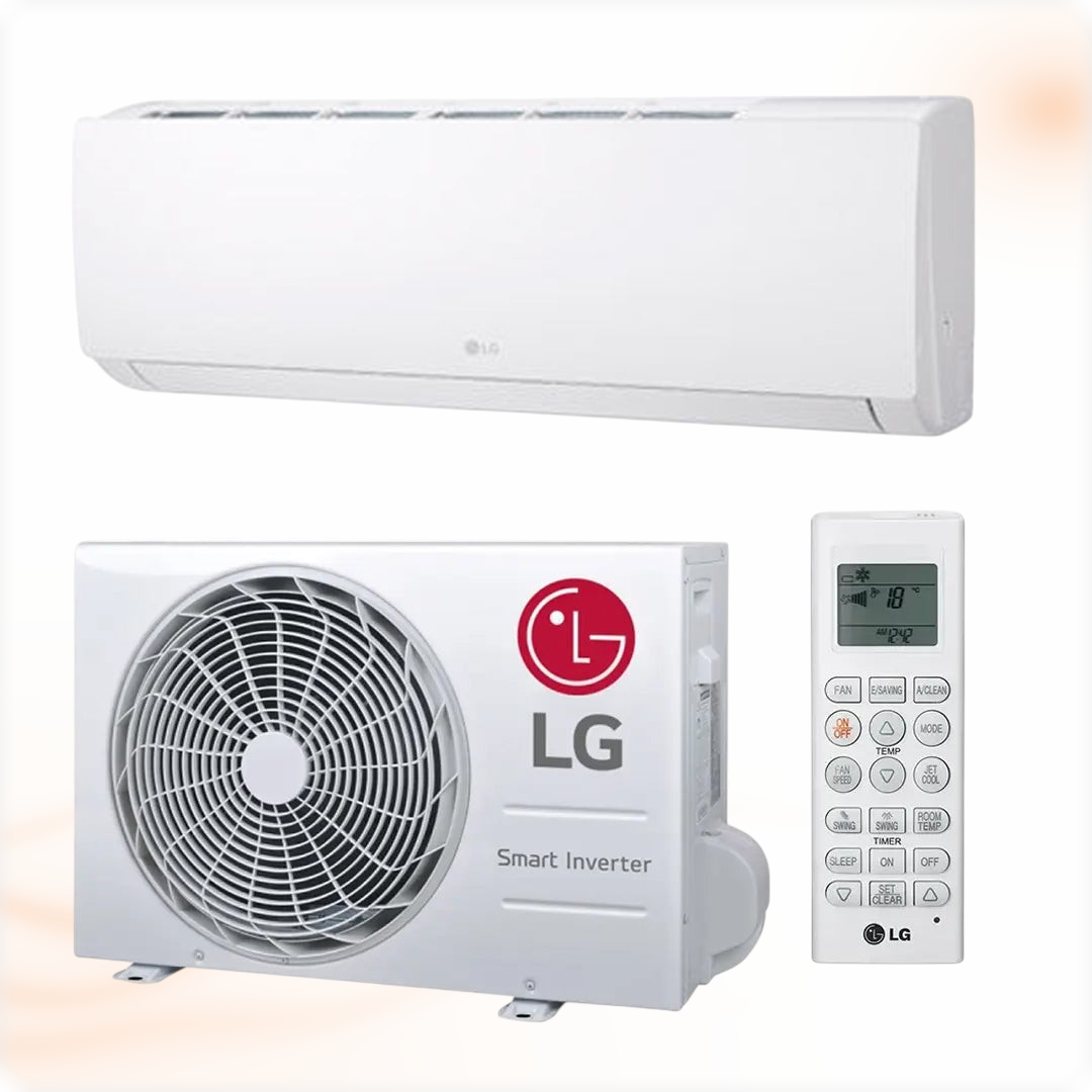 LG airco set met binnenunit, buitenunit en afstandsbediening