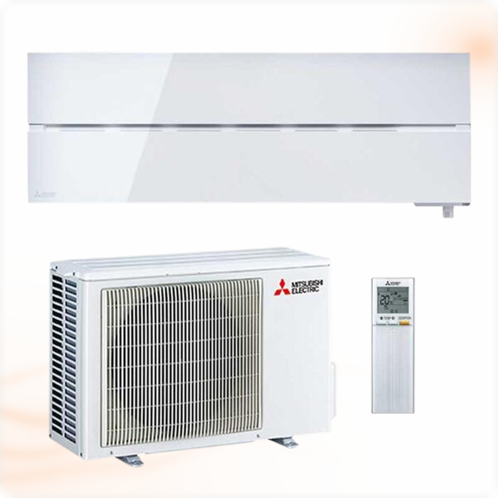 Mitsubishi Electric Diamond Natural White MSZ-LN25VG2W 2,5 kW Airconditioner SET (met WiFi)