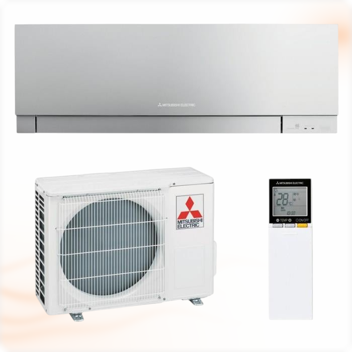 Mitsubishi Electric Premium Silver MSZ-EF25VGK-S 2,5 kW Airconditioner SET (met WiFi)