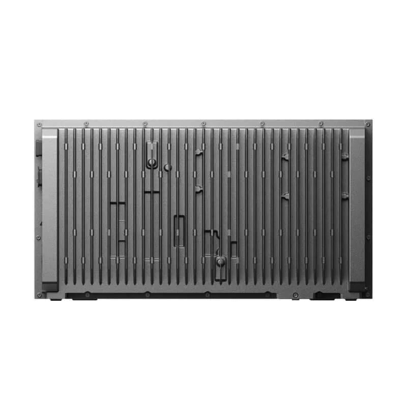 Anker SOLIX Solarbank Max AC stekkerbatterij 7 kWh, achterkant met koelribben