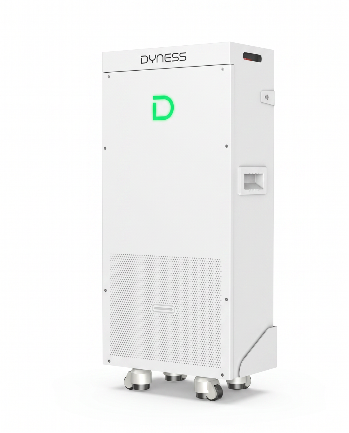 Dyness PowerBrick Plus thuisbatterij 16,07 kWh, vooraanzicht met logo