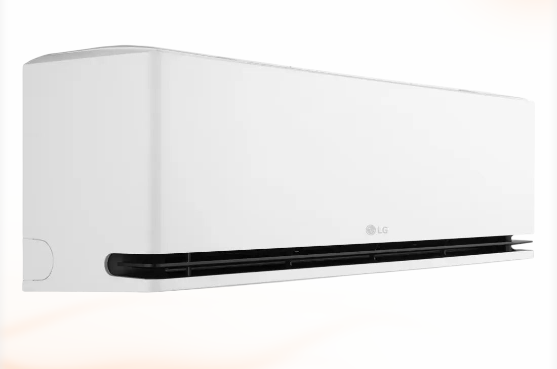 LG Deluxe DM07S0DA binnenunit 2,1 kW, schuin vooraanzicht van links