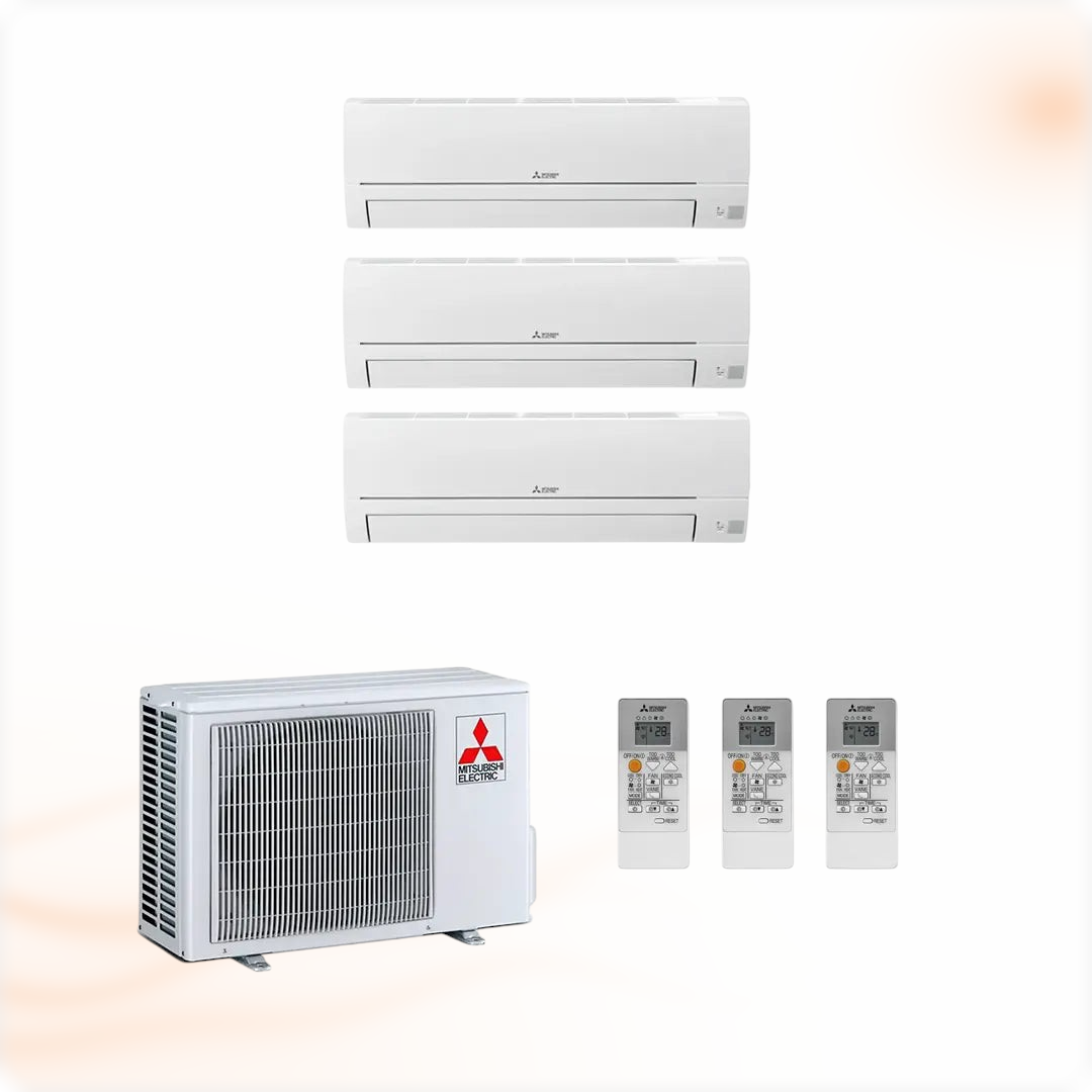 Mitsubishi Electric MSZ-HR Trio Split SET 3x 2,5 kW (3HA50VF) (Zonder WiFi)