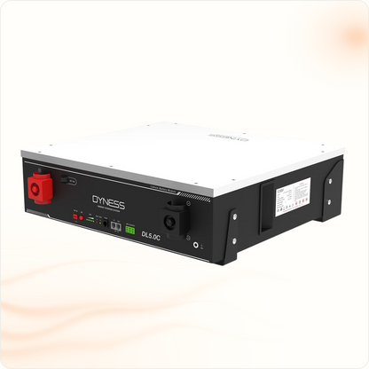 Multi Solar Dyness DL5.0C 5.12 kWh LiFePO4 low voltage home battery module in black and white finish