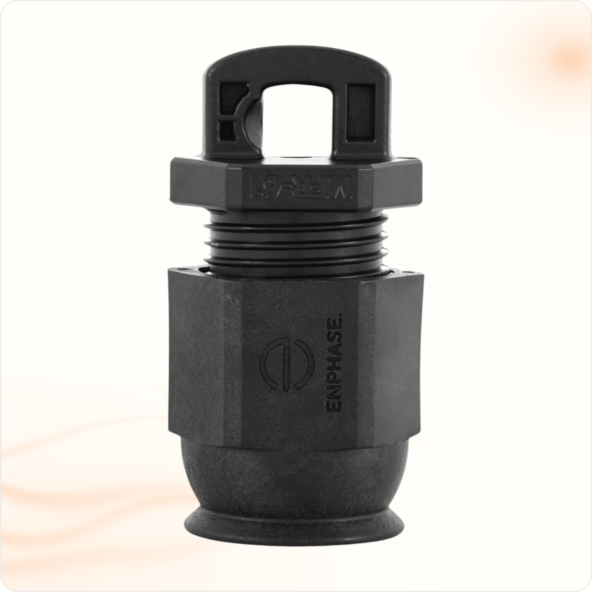 Multi Solar Enphase 1-phase Q-Cable terminator for secure and weather-resistant solar energy system installation.