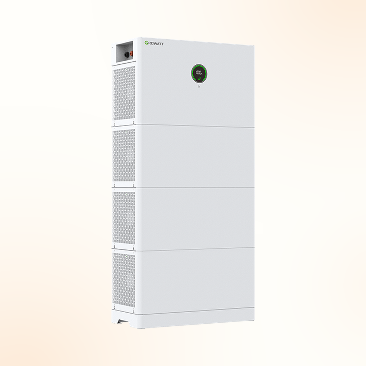 Growatt APX 2.0 thuisbatterij met mastermodule en gestapelde batterijmodules