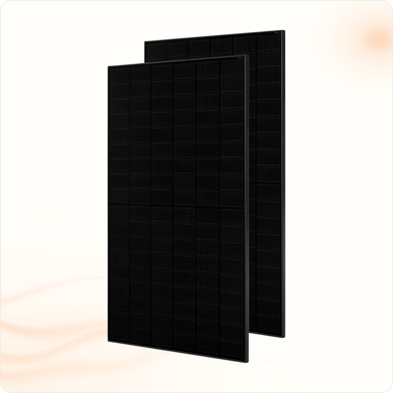 Multi Solar JA Solar 445Wp full black glass-glass bifacial solar panel with black frame