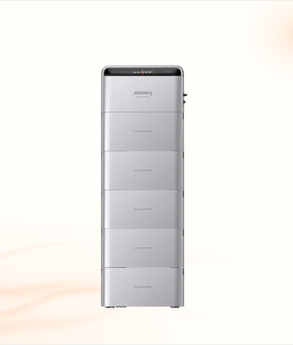 Multi Solar Jackery SolarVault 3 Pro modular home battery system with LiFePO4 technology in a sleek silver finish.