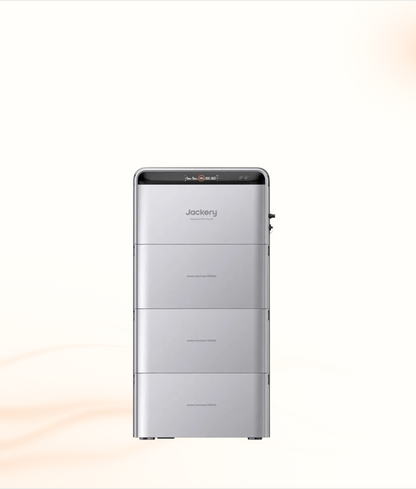 Multi Solar Jackery SolarVault 3 Pro modular LiFePO4 home battery system with digital display