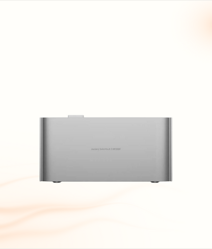 Multi Solar Jackery SolarVault 3 Pro modular home battery unit in silver with a sleek, minimalist design.