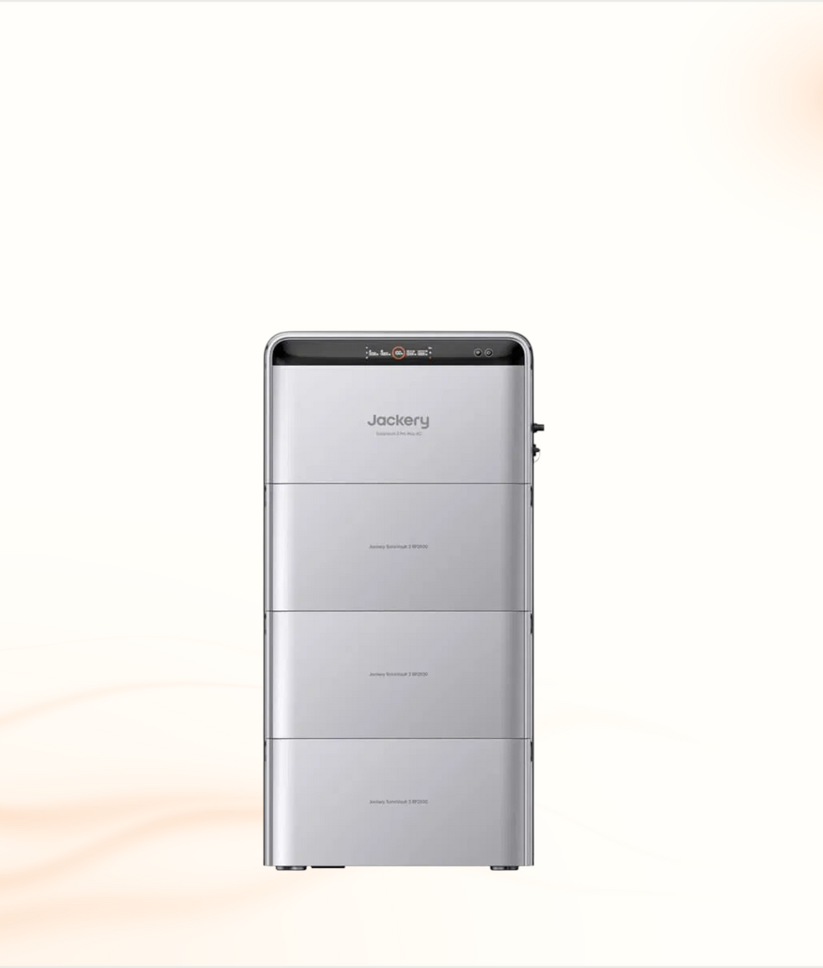 Multi Solar Jackery SolarVault 3 Pro modular LiFePO4 home battery system with digital display