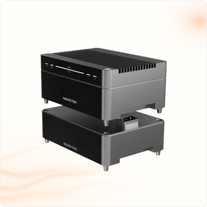 Multi Solar Marstek Venus A modular home battery system with two stackable LiFePO4 storage units in black finish.