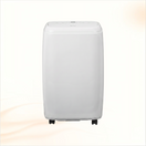 Multi Solar Qlima P228 mobile air conditioner in white, featuring a compact design with wheels for easy movement.