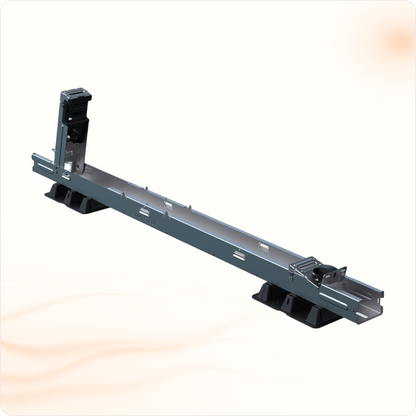 Multi Solar Solarstell Connect base element for landscape solar panel mounting with durable metal rail and supports.