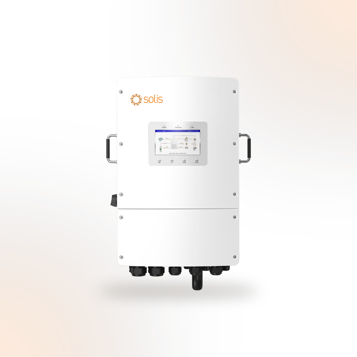 Solis S6 Hybride Omvormer 3-fase Laagvoltage – vooraanzicht