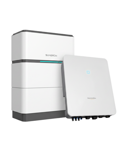 Sungrow SBH100 thuisbatterij en SH10T omvormer, vooraanzicht