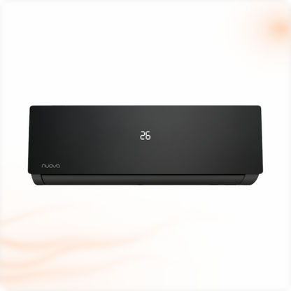 Nuova Infinity AI Smart airco set 7,1 kW, zwarte binnenunit, vooraanzicht