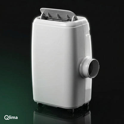 Qlima P228 mobiele airco zijaanzicht